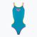 Costum de baie dintr-o singură piesă pentru femei arena One Double Cross Back One Piece turquoise/fluo pink/soft green