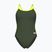 Costum de înot dintr-o piesă pentru femei arena Lace Back Solid dark sage/artic lime
