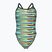Costum de baie dintr-o piesă pentru femei arena Racing Stripe Xcriss Cross black multi/black