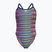 Costum de baie dintr-o piesă pentru femei arena Racing Stripe Xcriss Cross navy multi/navy