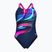Costum de baie întreg pentru femei arena Bloom Swim Pro Back Lb multi navy/navy/shocking pink
