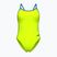 Costum de baie întreg pentru femei Arena Lace Back Solid artic lime/blue cosmo