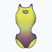 Costum de baie întreg pentru femei arena One Shaded Print Tech One Back artic lime violetta multi/neon blue