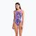 Costum de baie întreg pentru femei arena Earth View Xcriss Cross pink multi/very fuchsia