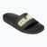 Quiksilver bărbați Rivi Wordmark Slide II negru rasta flip-flops