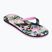 Șlapi pentru copii ROXY Tahiti VII black/pink stencil