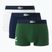 Boxeri pentru bărbați Lacoste 5H1291 3-perechi thyme/navy blue/white