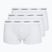 Boxeri pentru bărbați Lacoste 5H5150 3 pack white