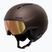 Cască de schi Alpina Vizzard Q-Lite ox brown att