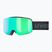 Ochelari de schi pentru copii UVEX Pwdr FM black matt/mirror green yellow clear