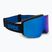 Ochelari de schi pentru copii UVEX Pwdr FM black matt/mirror blue smoke clear