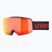 Ochelari de schi pentru copii UVEX Pwdr FM black matt/mirror red orange clear
