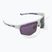 Ochelari de soare UVEX Axos Set white matt/mirror purple/clear