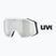 Ochelari de schi UVEX Gravity FM white matt/mirror silver/green/clear