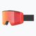 Ochelari de schi UVEX Ignite FM S3 black matt/mirror red
