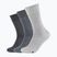 Șosete pentru bărbați Skechers Basic 3 pairs light grey melange