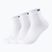 Șosete Skechers Mesh Ventilation Quarter 3 pairs white