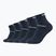 Șosete Skechers Mesh Ventilation Quarter 5 pairs navy