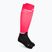 Șosete compresive de alergat pentru bărbați CEP Tall 4.0 pink/black