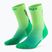 Șosete compresive pentru femei CEP Run Edt. Gradient Mid Cut Compression 5.0 green/lime fade