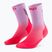 Șosete compresive pentru femei CEP Run Edt. Gradient Mid Cut Compression 5.0 pink/lilac fade