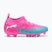 Încălțăminte de fotbal pentru copii PUMA Future 9 Match FG/AG Jr poison pink/puma white/sun stream/bright aqua/puma black