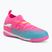 Încălțăminte de fotbal pentru copii PUMA Future 9 Match TT + Mid Jr poison pink/puma wht/sun stream/bright aqua/puma blk