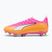 Încălțăminte de fotbal pentru copii PUMA Ultra 6 Play FG/AG Jr poison pink/puma white/sun stream/bright aqua/puma black