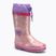 Cizme pentru copii  KangaROOS K-Rain lavender / metallic heart