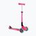 Trotinetă cu 3 roți pentru copii Globber Junior Foldable Lights deep pink