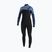 Costum de înot pentru femei O'Neill Epic 4/3 mm Chest Zip Full black/stormy palm/faded denim