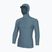 Bluză cu mânecă lungă pentru înot bărbați O'Neill Hyperfreak Skins Rash Guard Hooded blue fusion/blue fusion