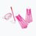 Set de snorkeling pentru copii Speedo Aqua Quest Set pink frost