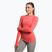 Tricou de antrenament pentru femei cu mânecă lungă Gymshark Vital Seamless Top roșu/portocaliu/alb