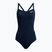 Costum de baie pentru femei costum de baie dintr-o singură bucată Nike Multiple Print Racerback Splice One albastru marin NESSC051-440