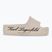 Papuci pentru femei KARL LAGERFELD Kobo II Hotel Logo off white eco eva