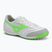 Încălțăminte de fotbal pentru bărbați Mizuno Morelia Sala Pro TF white/neon green/galaxy silver