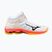 Încălțăminte de volei Mizuno Wave Voltage 2 Mid white/fiery coral 2/citrus