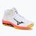 Încălțăminte de volei Mizuno Wave Voltage 2 Mid white/fiery coral 2/citrus