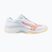 Încălțăminte de volei pentru femei Mizuno Thunder Blade Z white/calypso coral/pale banan