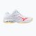 Încălțăminte de volei pentru femei Mizuno Wave Voltage 2 white/calypso coral/pale banan