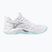 Încălțăminte de volei pentru femei Mizuno Wave Momentum Pro white/blue tint