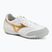 Încălțăminte de fotbal Mizuno Morelia Sala Pro TF white/football gold/galaxy silver