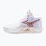 Încălțăminte de volei pentru femei Mizuno Wave Momentum Elite Mid white/rose elegance/lava falls