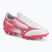 Încălțăminte de fotbal pentru copii Mizuno Alfa III Select Jr FG white/fuchsia purple