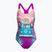 Speedo Costum de baie pentru copii, o singură bucată, imprimat digital, roz-violet 8-0797015162