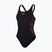 Costum de baie dintr-un element Speedo Placement Muscleback black/plum dandy/siren