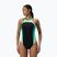 Costum de baie întreg pentru femei Speedo High Neck Splice Cross Back turquoise gem