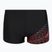 Boxeri de înot pentru bărbați Speedo Medley Logo Aquashort negru/coral neon