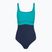 Costum de baie întreg pentru femei Speedo Shaping Contour Eclipse peacock teal/peacoat